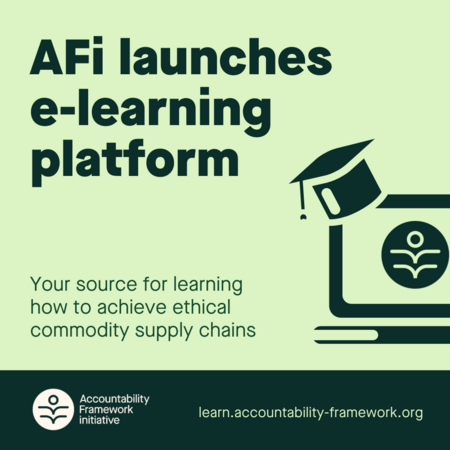 Proforest helps AFi to launch new e-learning platform to support corporate sustainability performance