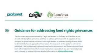 Guidance for addressing land rights grievances