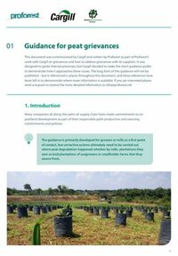 Guidance for peat grievances