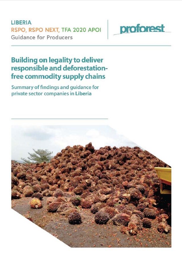 RSPO & RSPO Next: Guidance for private sector companies in Liberia