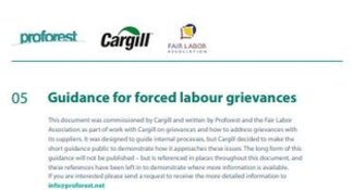 Guidance for forced labour grievances