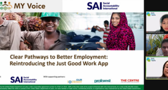 MY Voice: Reintroducing the Just Good Work App