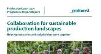 Collaboration for sustainable production landscapes