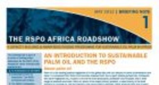 RSPO Africa Roadshow briefing notes