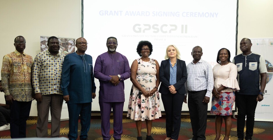 Ghanaian businesses receive grants from the Private Sector Competitiveness Programme