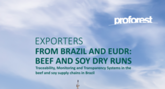 Exportadores do Brasil e a EUDR: Simulações em soja, carne e couro