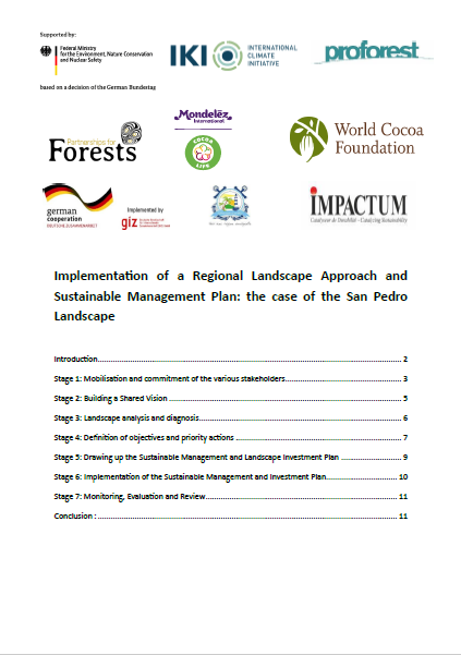 Implementation of a Regional Landscape Approach and Sustainable Management Plan: the case of the San Pedro Landscape