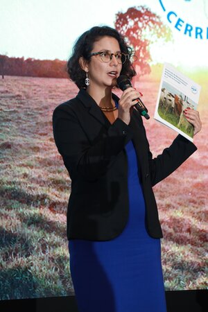 Isabella Freire presenting the Cerrado Protocol