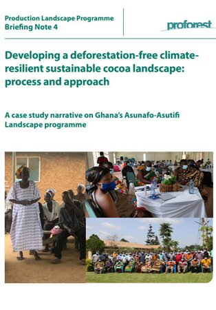Developing a deforestation-free climate-resilient sustainable cocoa landscape: process and approach