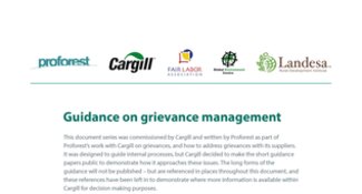 Guidance on grievance management: an introduction to the series
