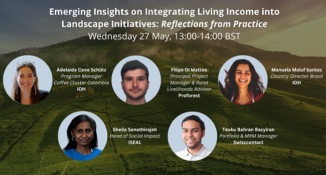 Webinar: Emerging Insights on Integrating Living Income into Landscape Initiatives