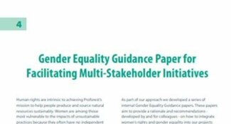Gender Equality Guidance Paper: Facilitating Multi-Stakeholder Initiatives