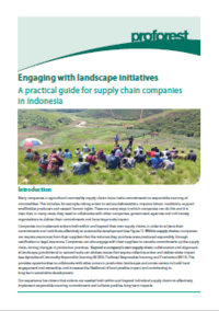 Engaging with landscape initiatives: A practical guide for supply chain companies in Indonesia 