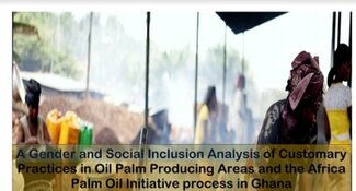 Gender and Social Inclusion Analysis of Customary Practices in Oil Palm Producing Areas and the Africa  Palm Oil Initiative process in Ghana