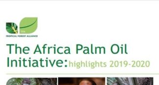 Africa Palm Oil Initiative: highlights 2019-2020