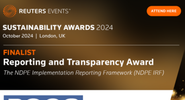Implementation Reporting Framework- A Reuters Sustainability Awards Finalist